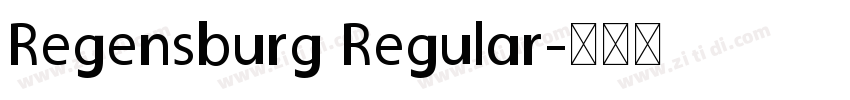 Regensburg Regular字体转换